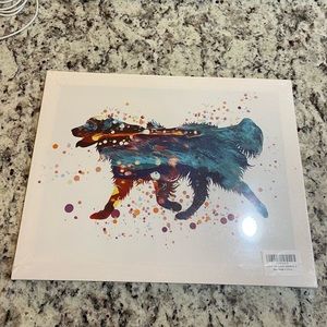 Dog/Retriever Watercolor Picture 11.5”x15”